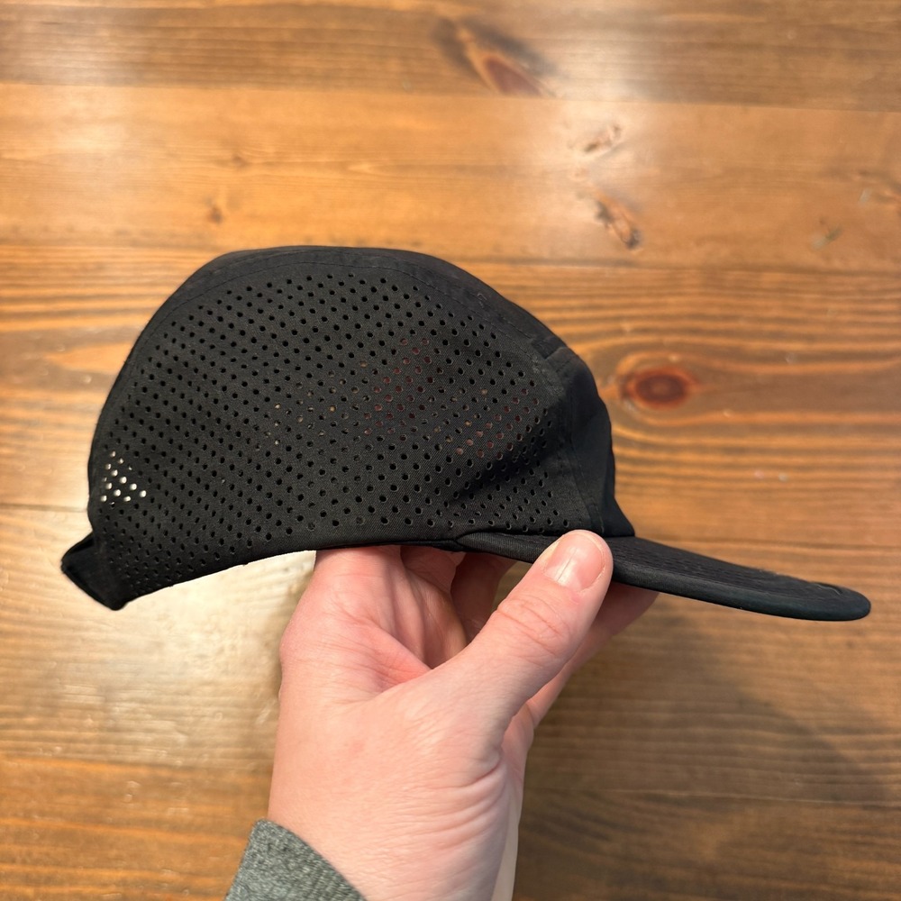 BYLT Premium Basics Hat Cap Snap Back‎ Black Perforated Mesh Athletic Golf Mens